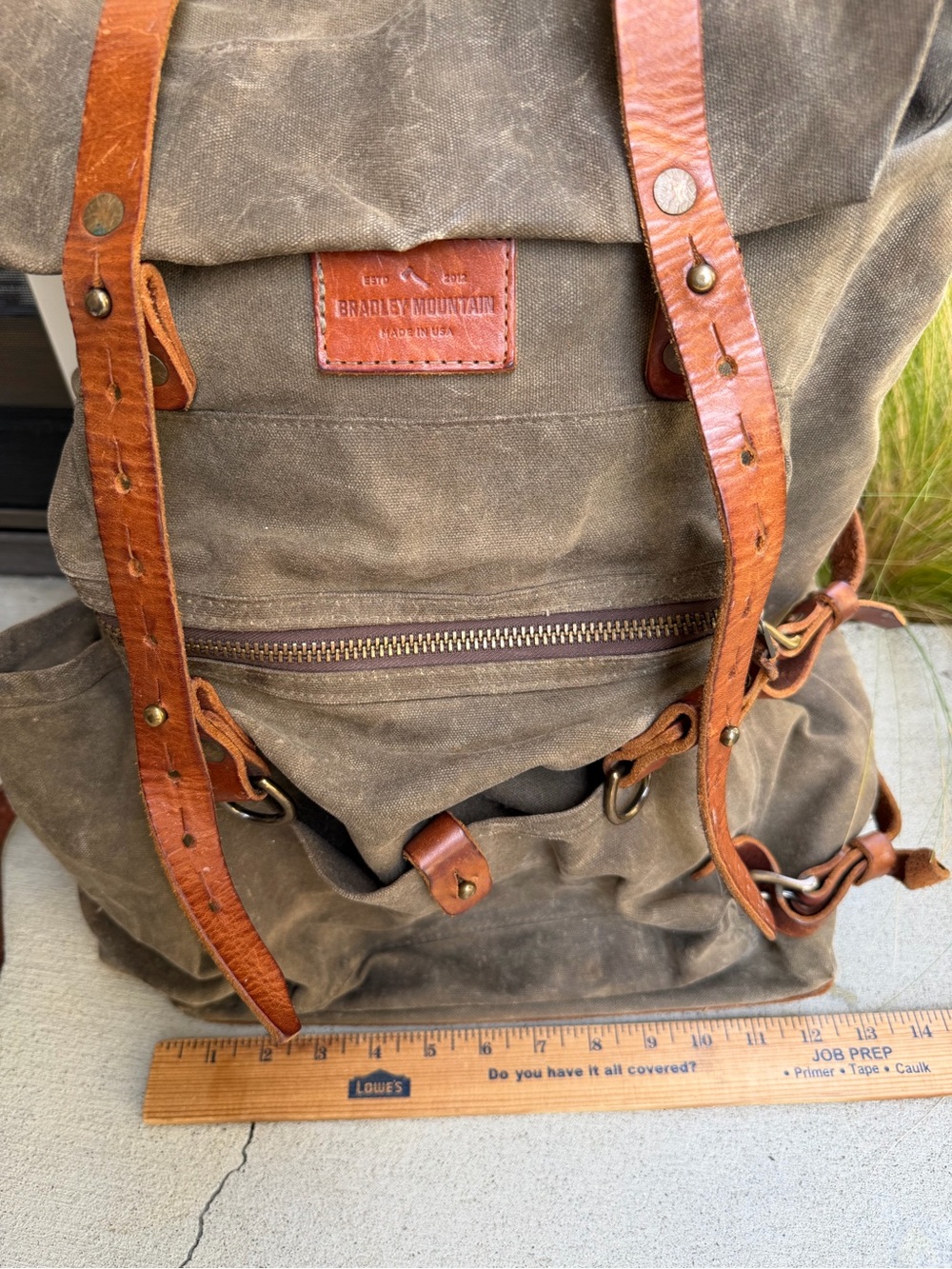 Bradley Mountain The Wilder Bag-Field Tan Incredible Waxed Canvas bag Backpack - Picture 14 of 16